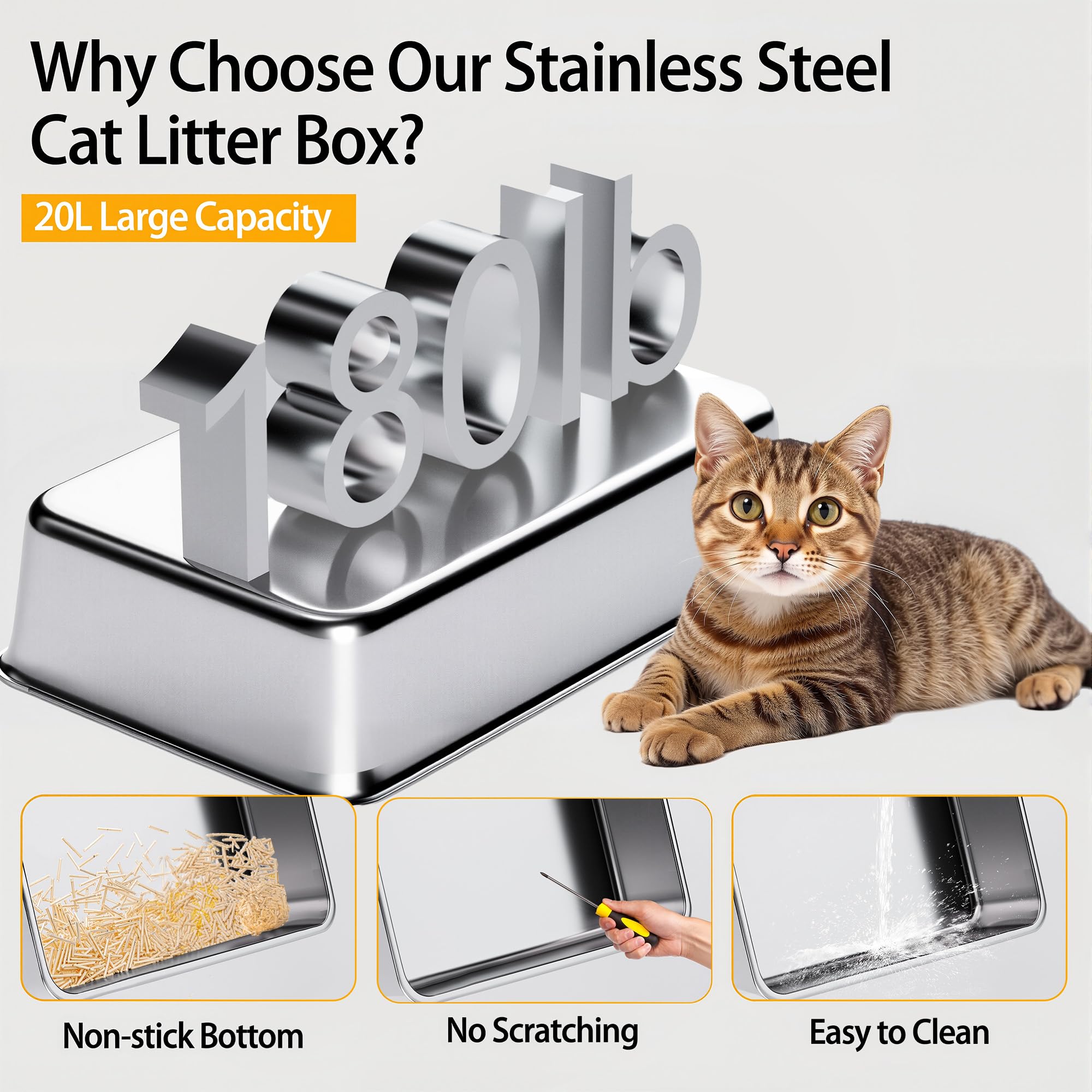 Wynsylis non-slip mat keeps the litter area tidy and stable