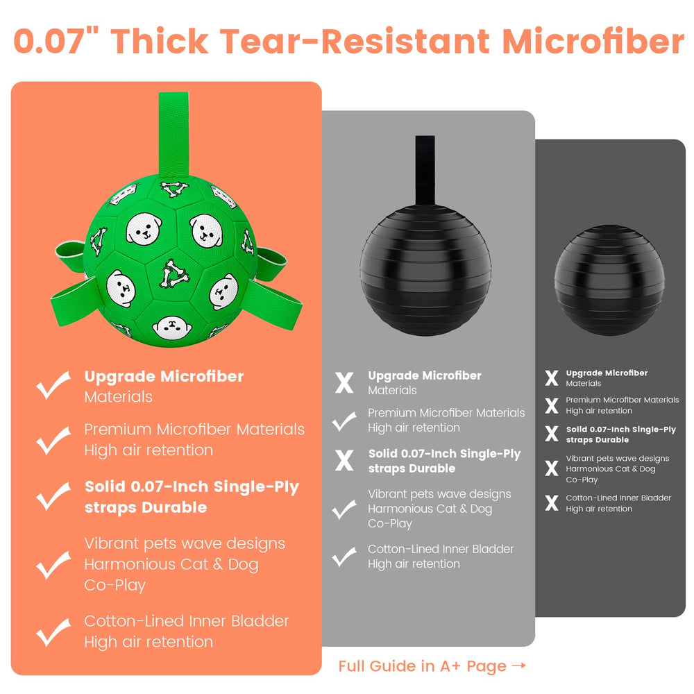 WYNTRIUM dog soccer ball reinforced stitching for lasting bounce