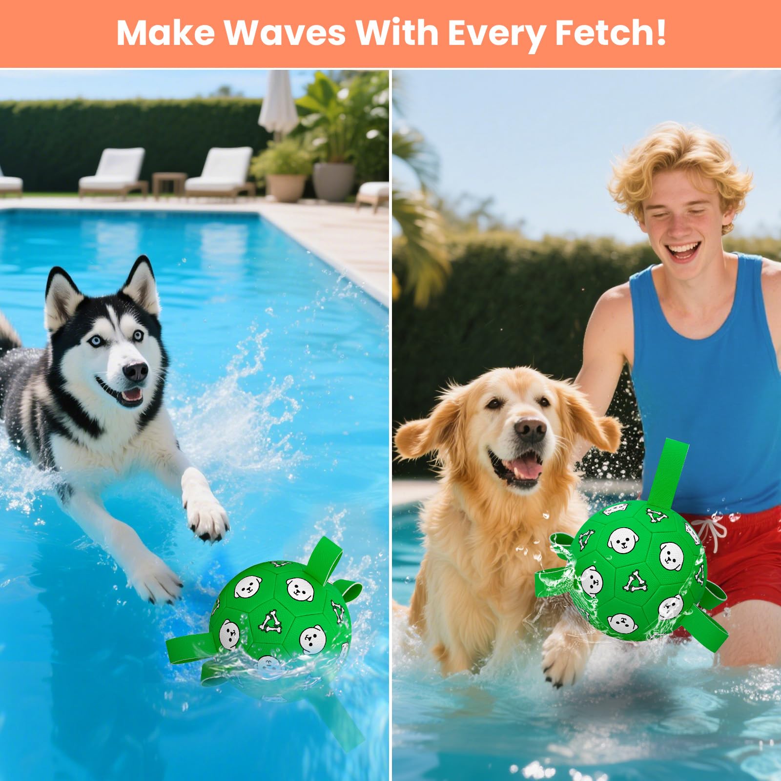 WYNTRIUM large-dog play image shows easy-grab tabs in action