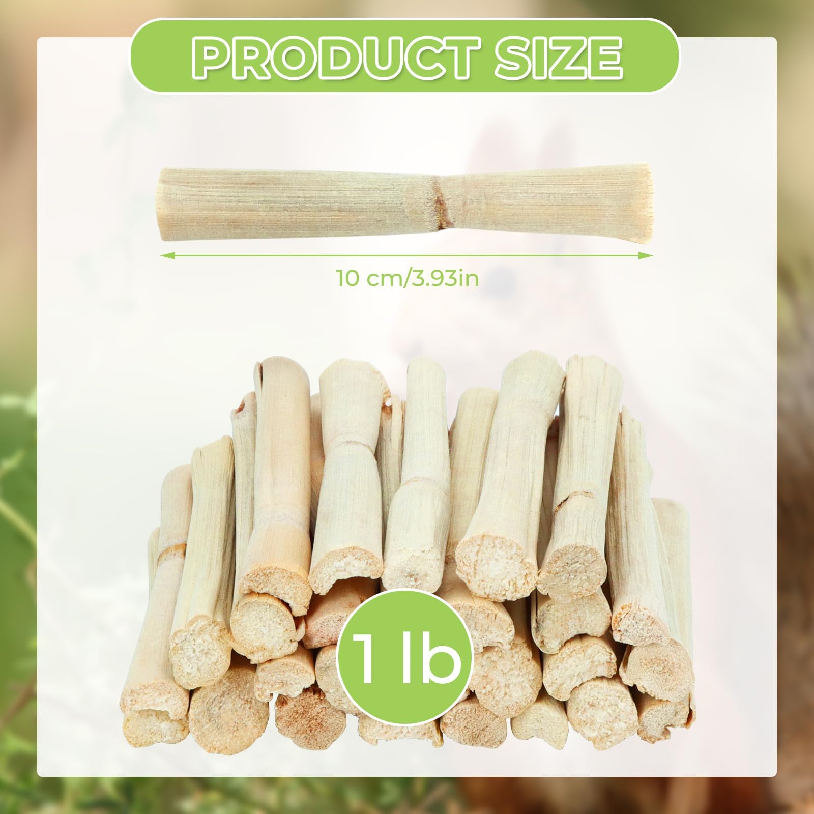 WYOMER Sweet Bamboo Chew Toy closeup texture showcases durable nibble-friendly surface
