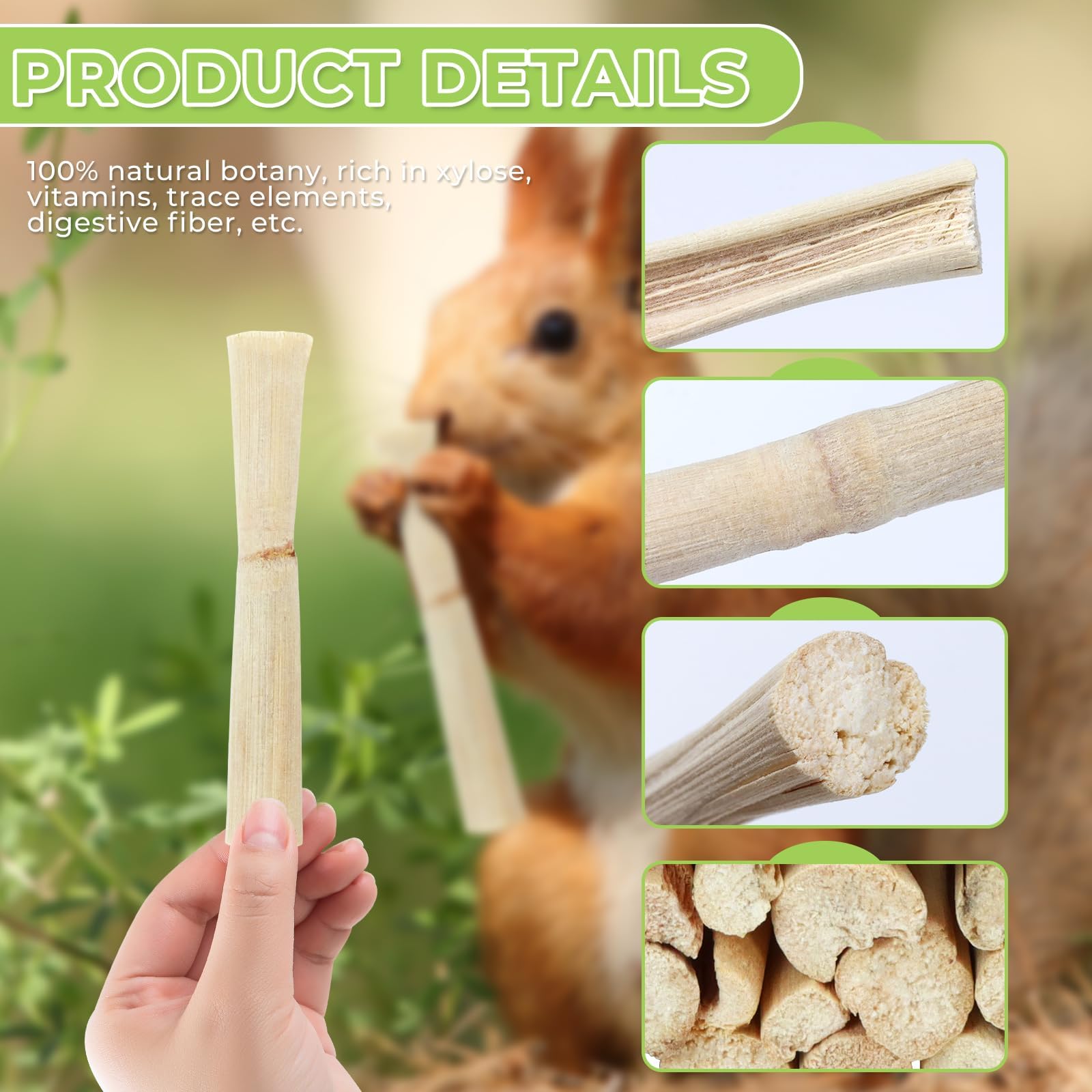 WYOMER Sweet Bamboo Chew Toy small-pet use emphasizes chewing-friendly design