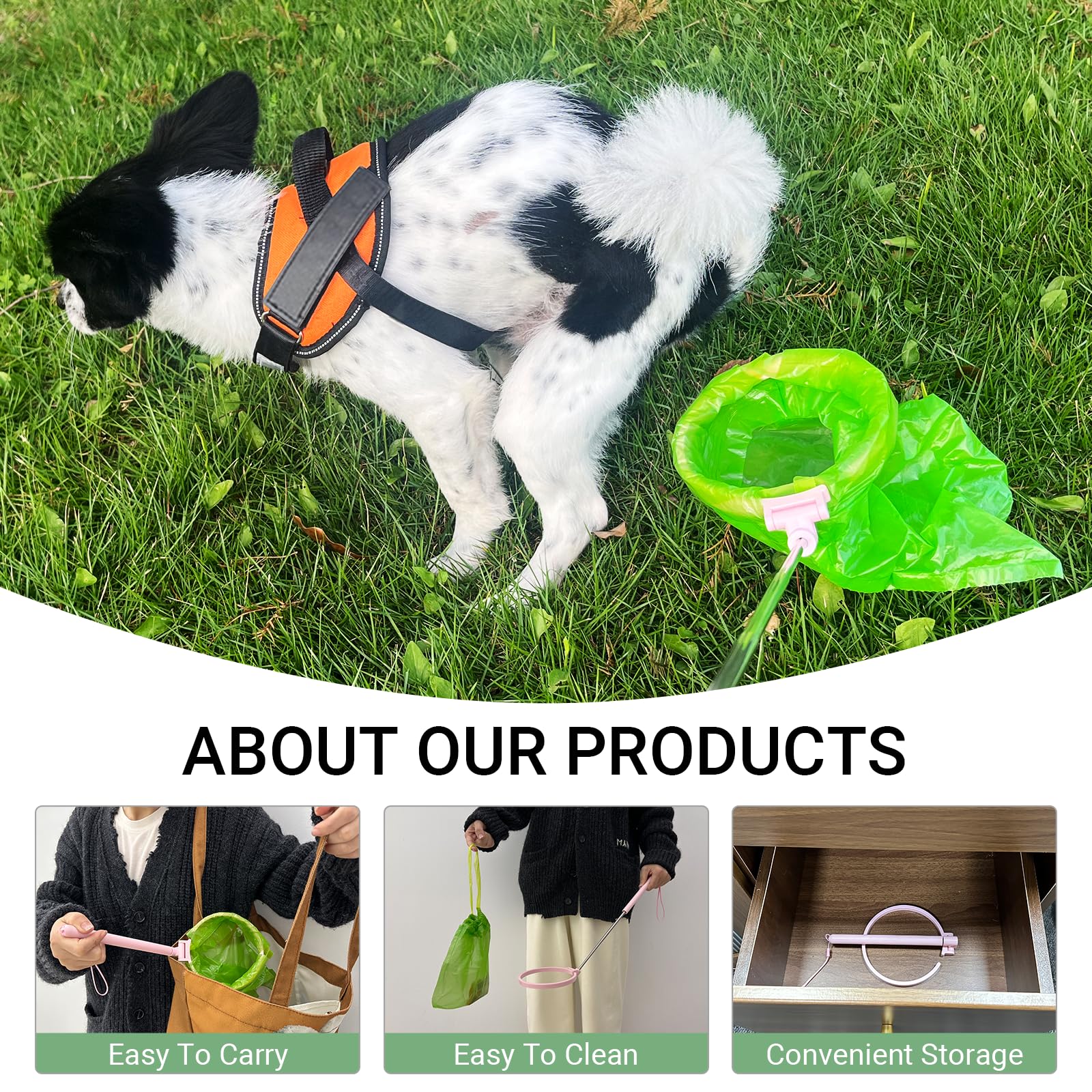 Wzxlj.Y Diseño duradero de metal para uso intensivo con perros grandes