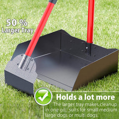 X-TECOKIT pooper scooper long handle reduces bending strain