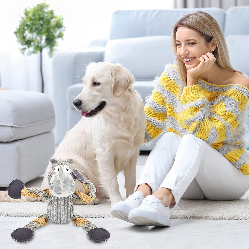 X-XDUN odorless plush dog toy safe for repeat chewing sessions.