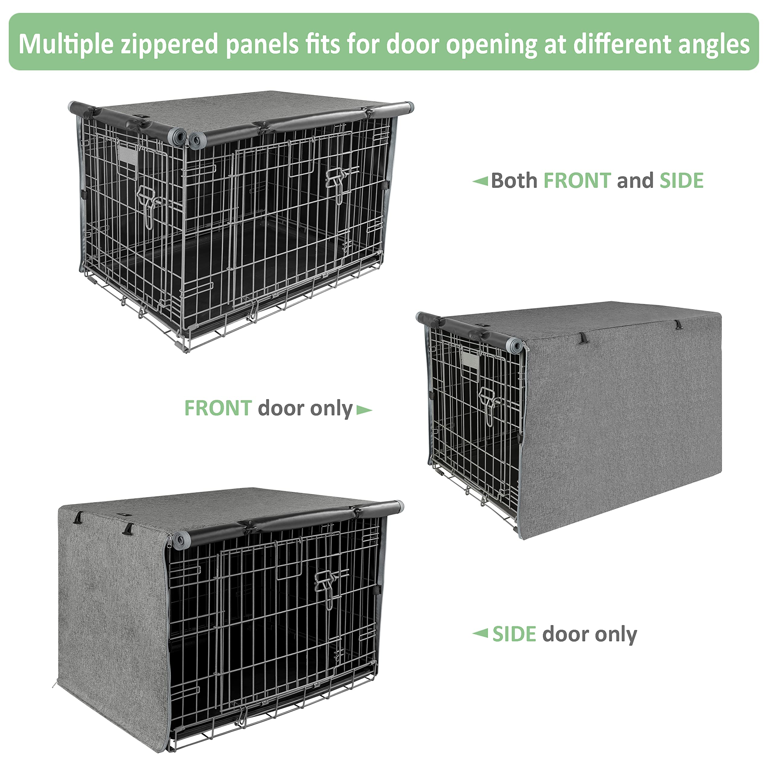 X-ZONE PET foldable crate cover in folded-storage pose saves space when not in use.