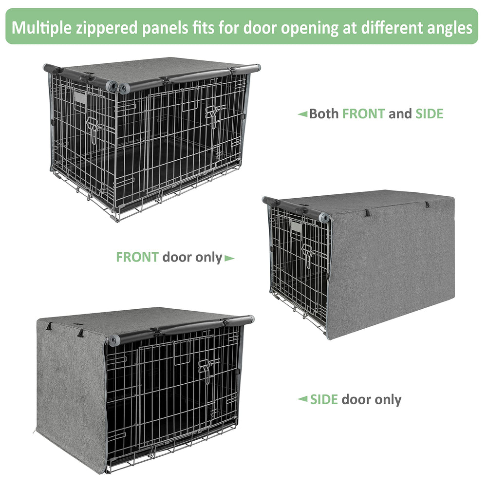 X-ZONE PET foldable crate cover in folded-storage pose saves space when not in use.