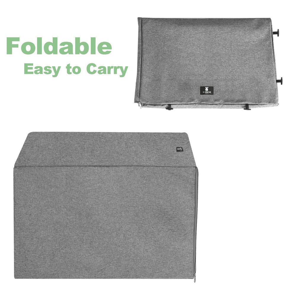 X-ZONE PET 30x19x21 inch dimension emphasizes universal crate compatibility.