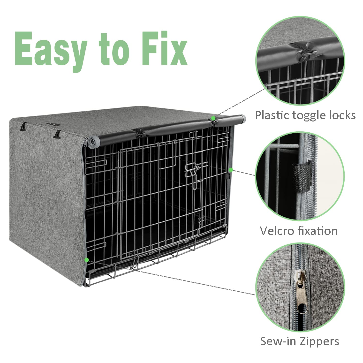 X-ZONE PET Velcro and toggle closure ensures quick setup and secure fit.