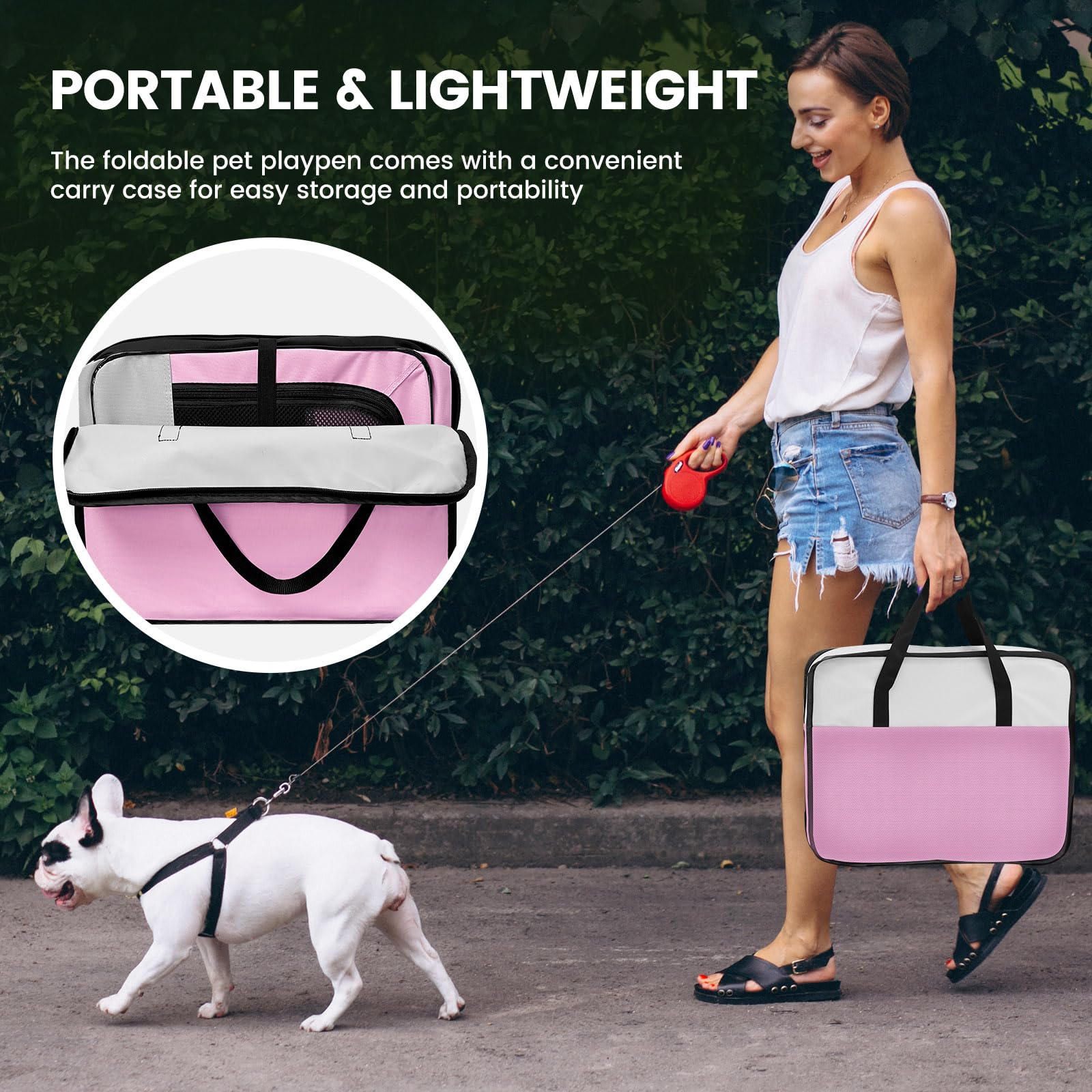 X-ZONE PET pink portable travel carry-case for convenient transport.