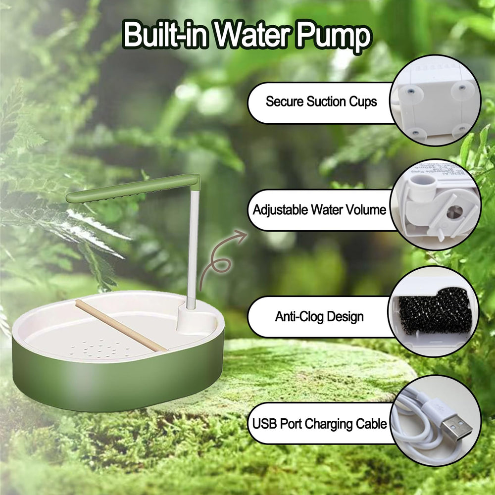 Xanadued bird bath-safety-pp-material emphasizes chew-proof construction