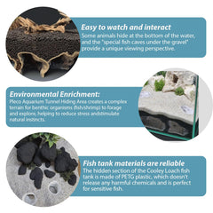 Xanadued decoración acuario impresa en tres dimensiones, añade profundidad y realismo.