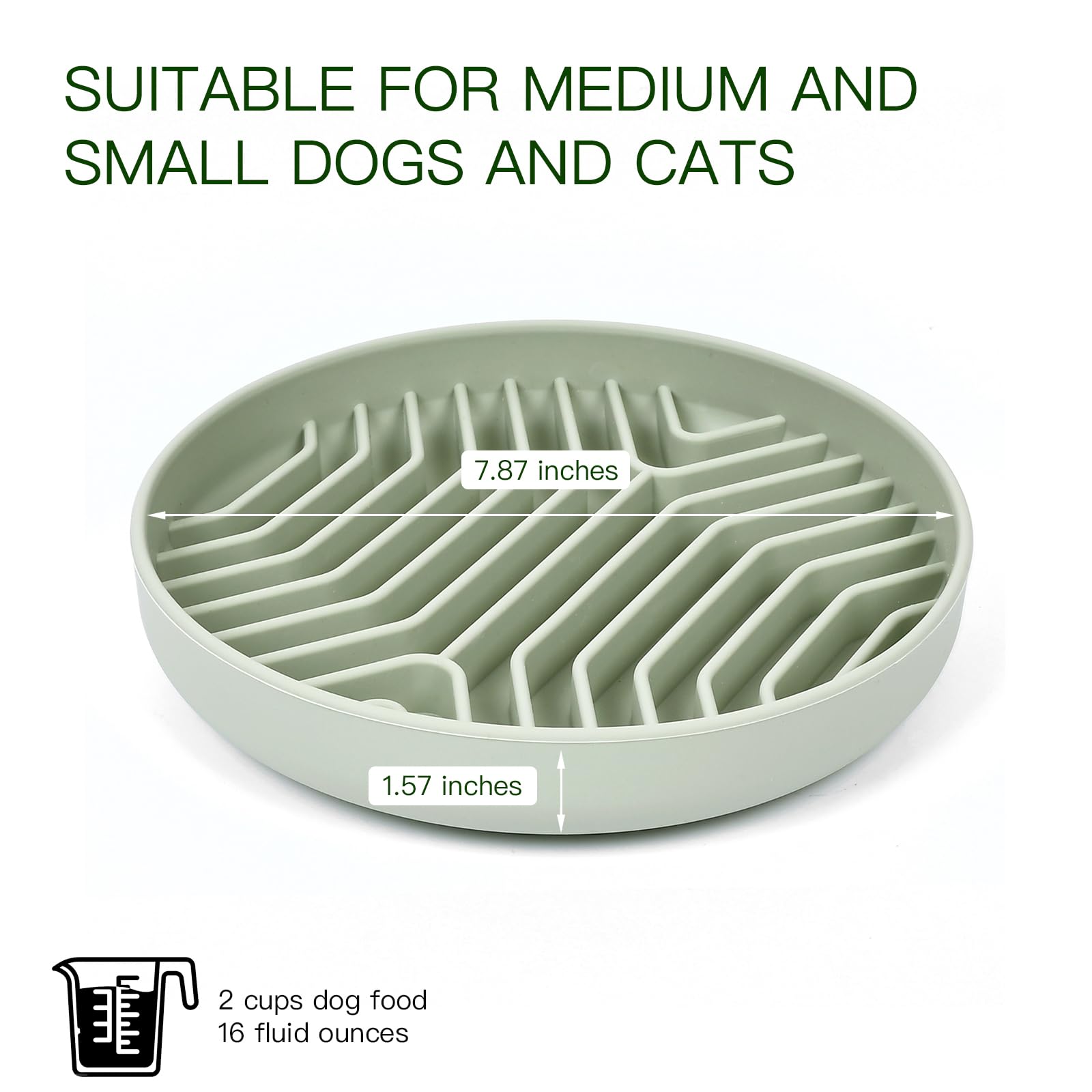 XAQMHSW compact bowl suits small to medium dogs and cats.