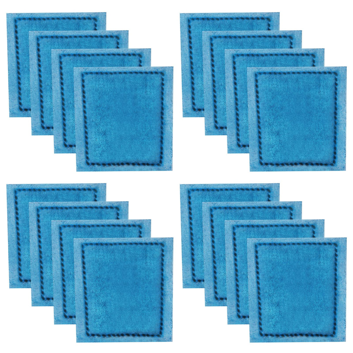 xbbwmrs 16-pcs aquarium filter cartridges pack ready for installation and full filtration.