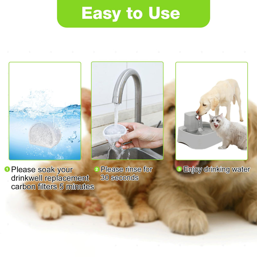 xbbwmrs dog and cat fountain replacement filters help maintain hydration