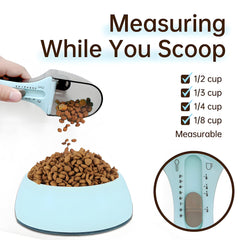 XBEING scoop handles dry and wet foods for dogs, cats, birds, and more.