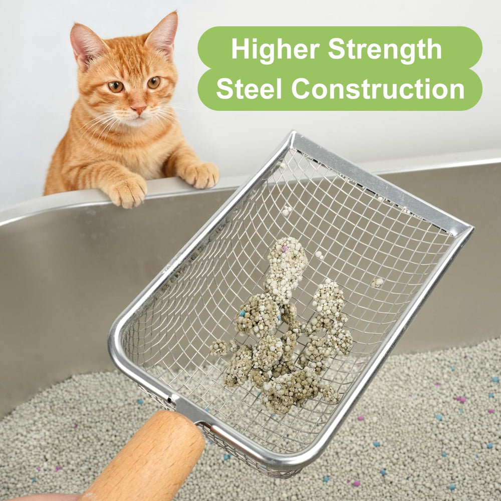 XBX cat litter scoop multiuse demonstrates versatility for multiple cleaning tasks.