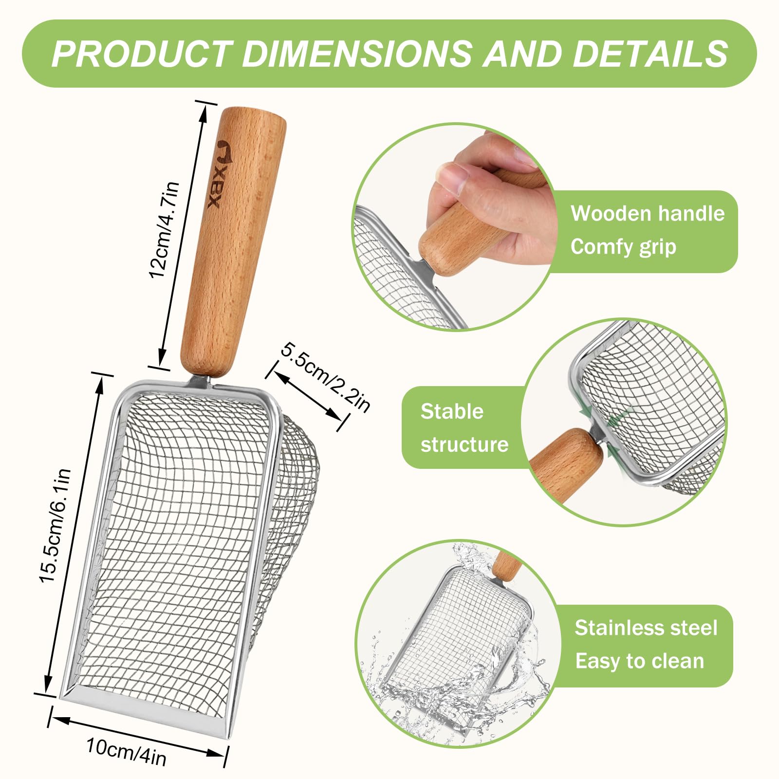 XBX litter scoop storage holder keeps tools organized beside the litter box.