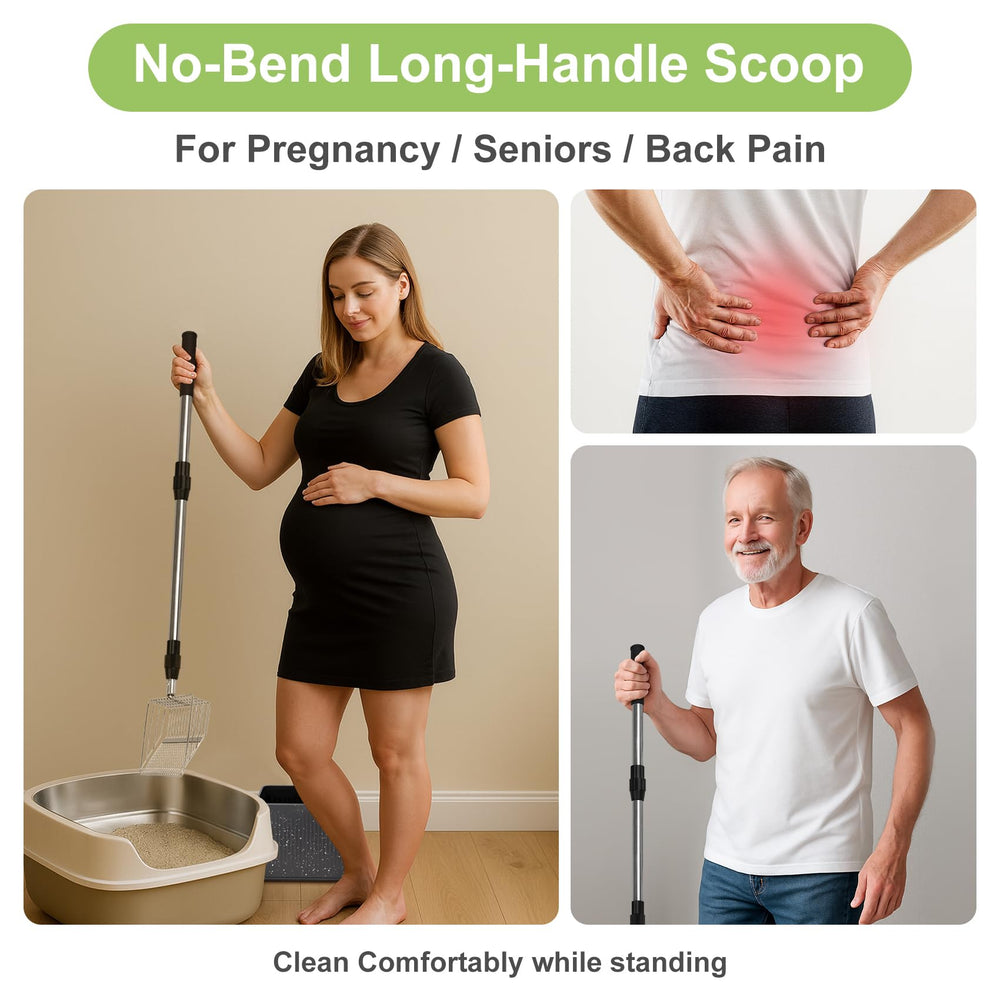 XBX ergonomic non-slip handle enhances control during scooping