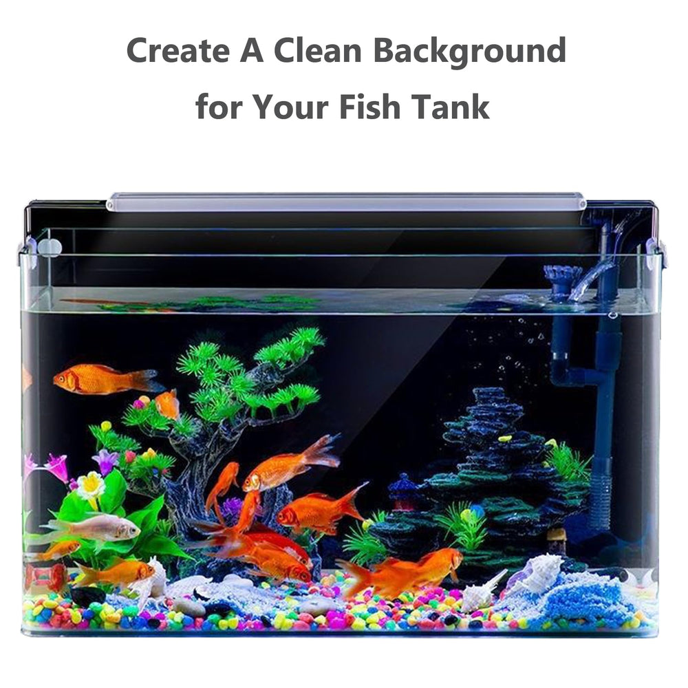 XCNO aquarium background can be trimmed to fit a range of tank sizes.