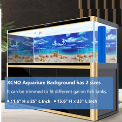 XCNO aquarium wallpaper waterproof backdrop maintains vivid images without glare