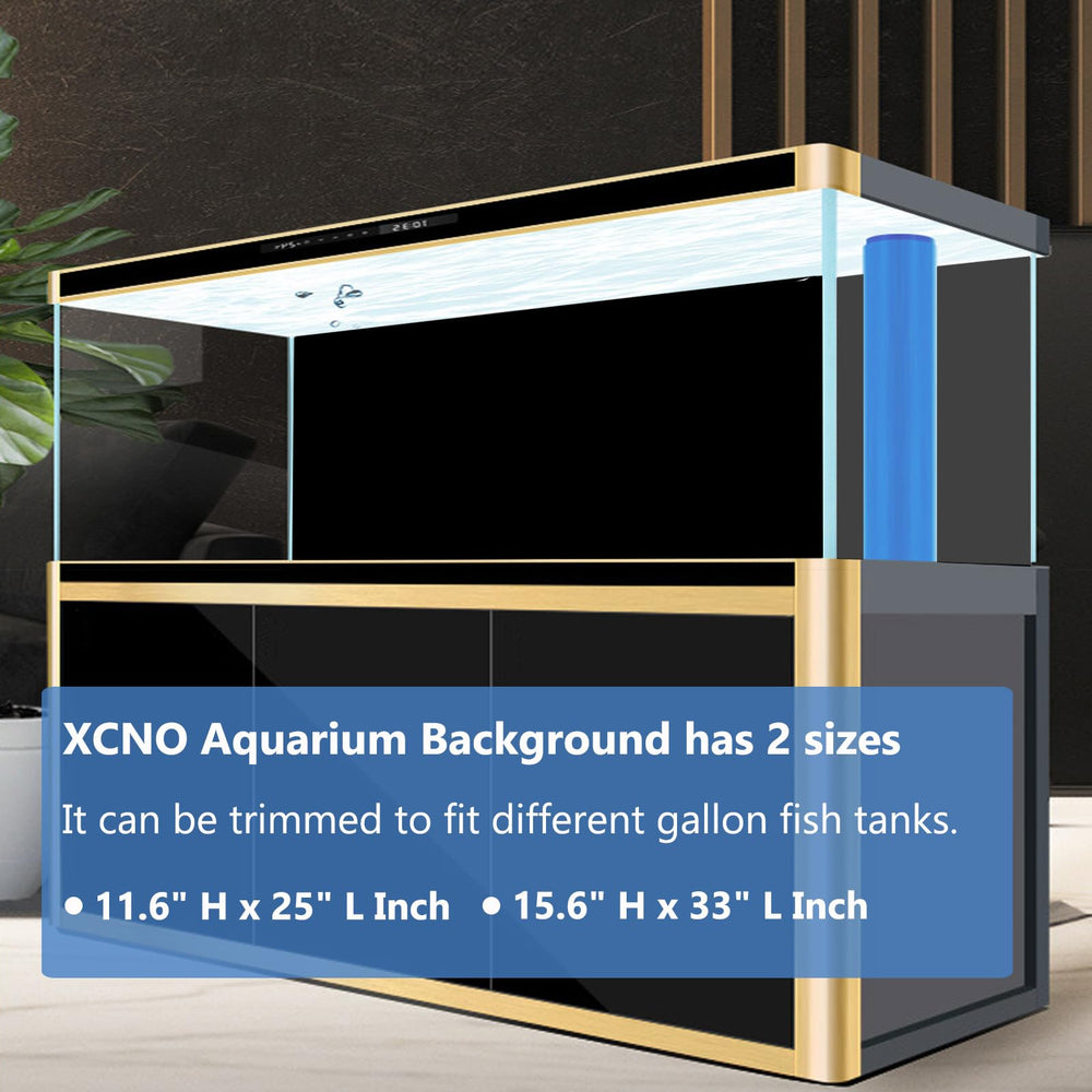 XCNO blue black aquarium background poster double-sided design offers two mood options