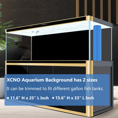 XCNO blue black aquarium background poster double-sided design offers two mood options