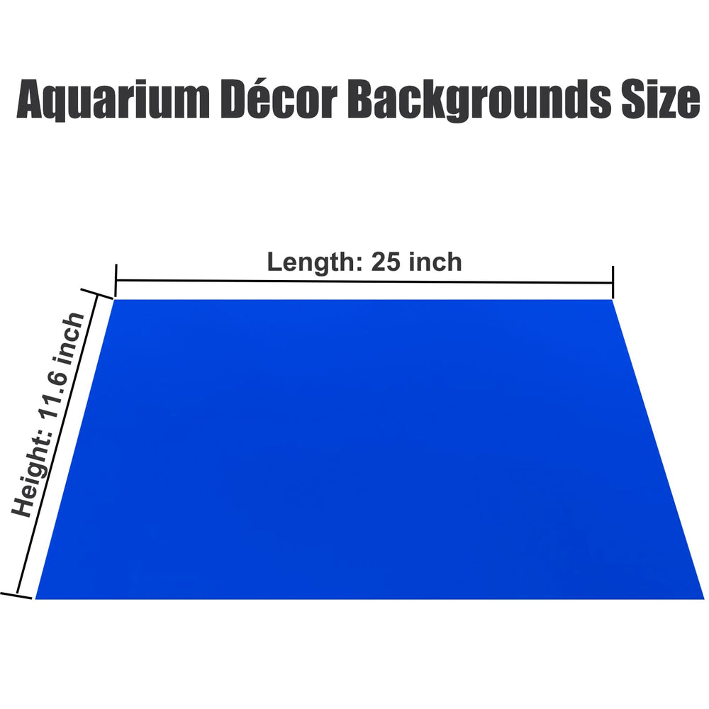 XCNO blue black backdrop hides hoses and equipment for a clean tank