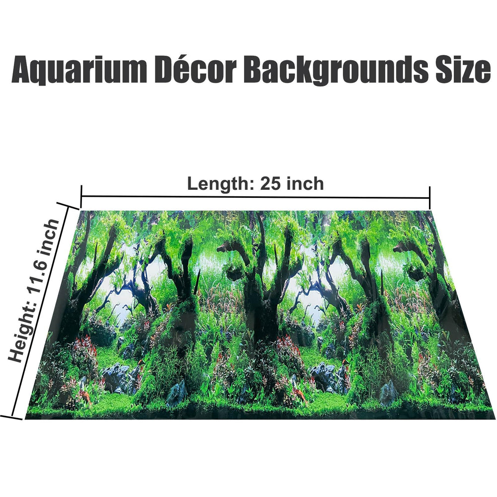 XCNO double-sided fish tank wallpaper offers versatile display