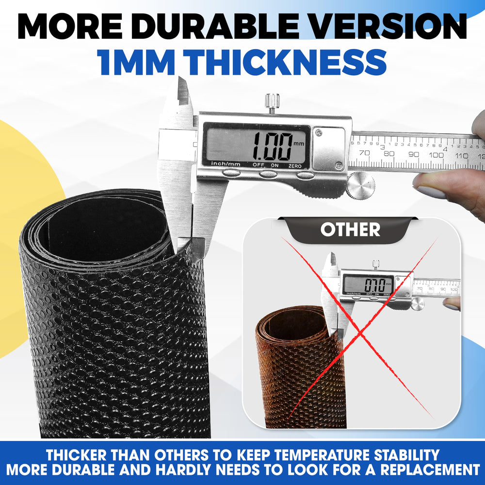 X-CUIRASS mat with 4 rug grippers closeup showing secure placement.