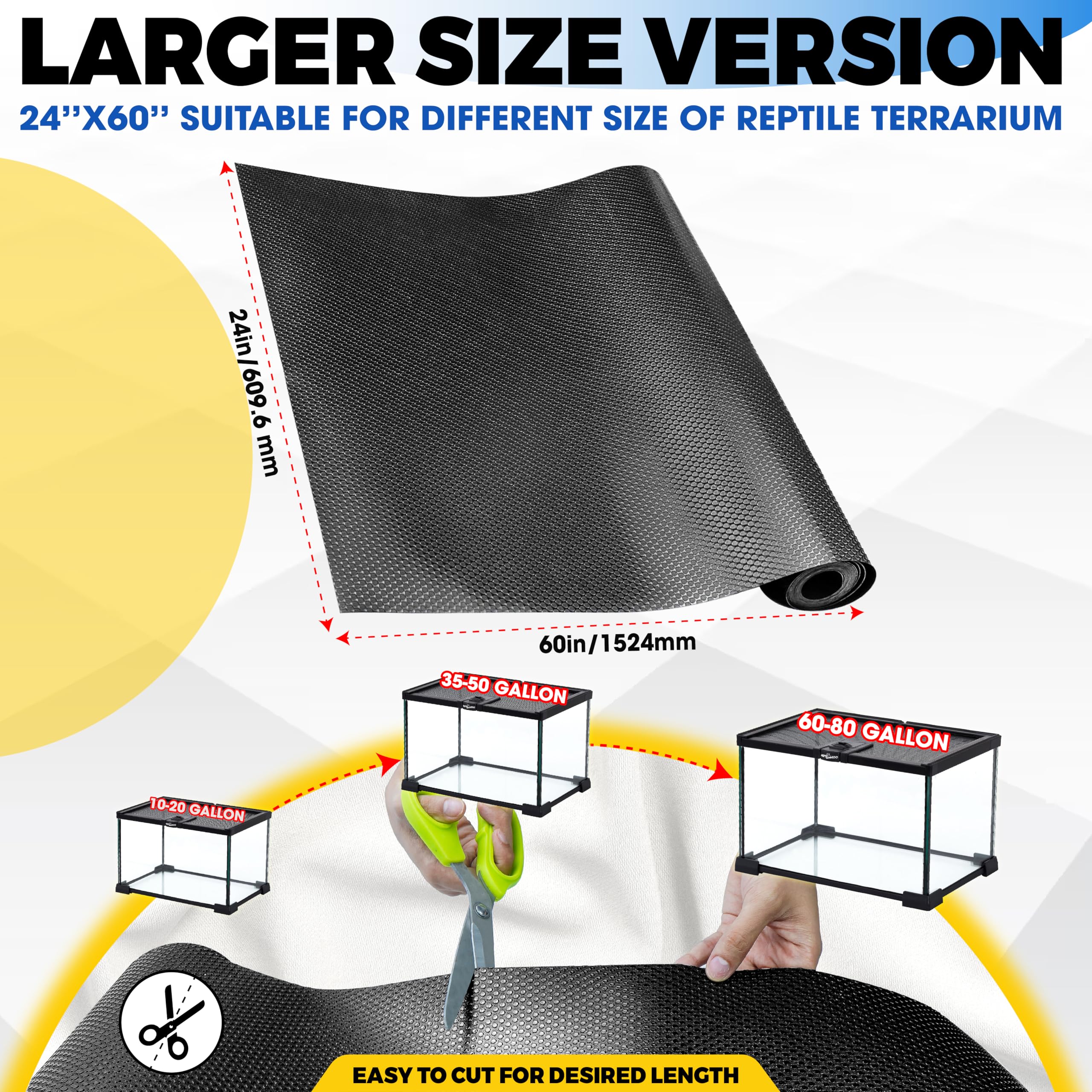 X-CUIRASS mat cut-to-length for tank fit.