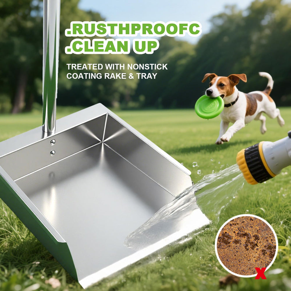 XDMURYM Pooper Scooper dustpan-style tray for easy waste release