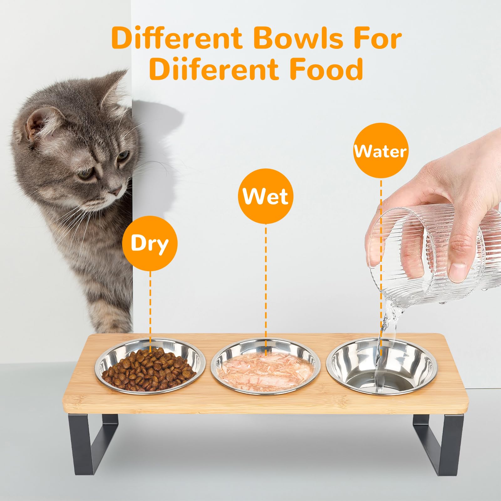 XDRKJDH elevated cat bowls easy installation – quick setup for busy pet owners.