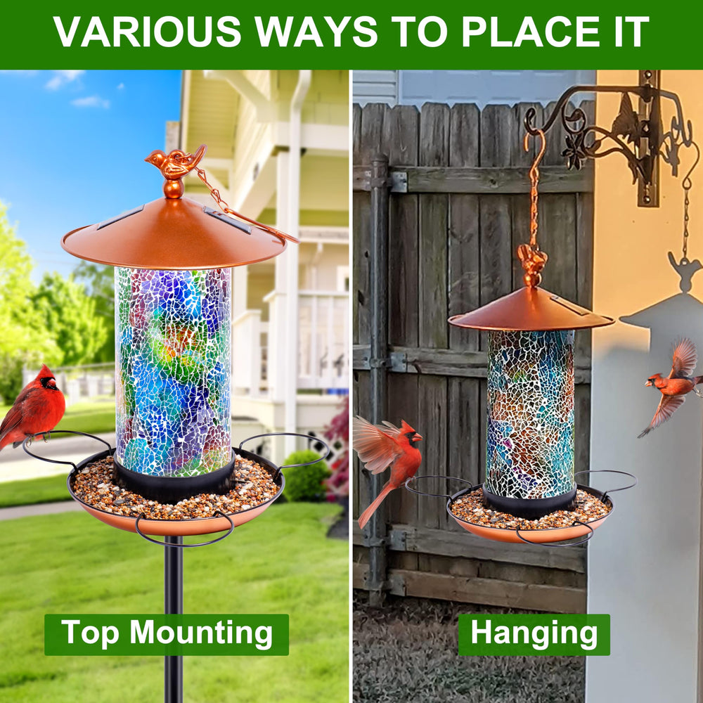 XDW-GIFTS weatherproof metal design resists rain and wind while keeping color