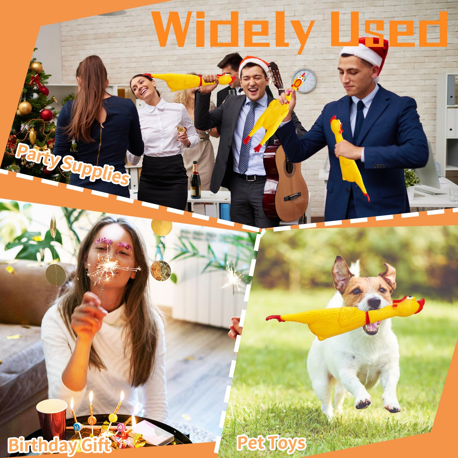 Xeehwb squeaky chicken toy pack – versatile training rewards and boredom relief.