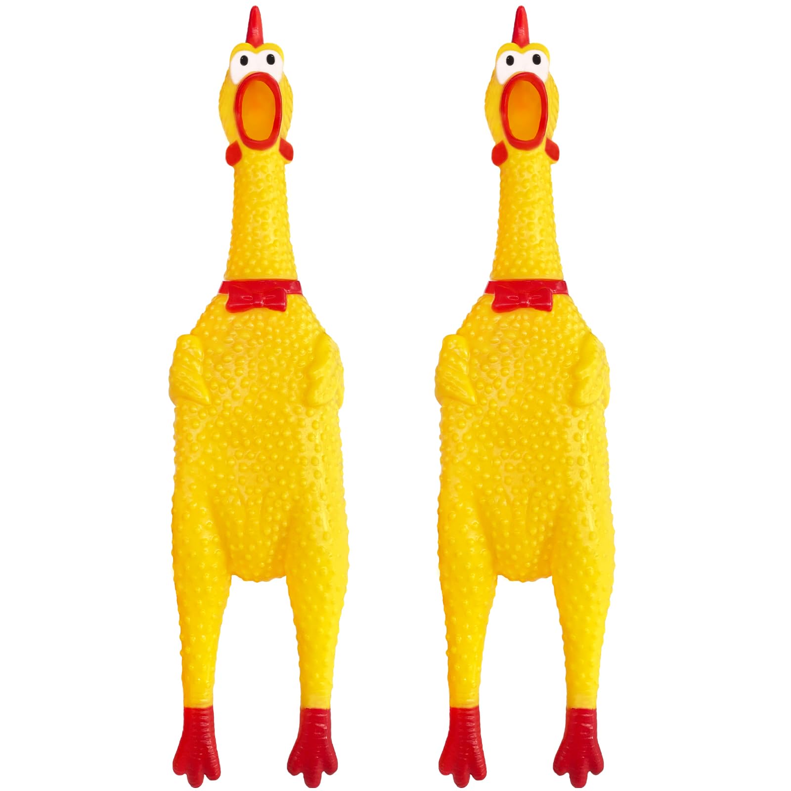 Xeehwb large rubber chicken dog toy 12 inch ready for fetch and gnawing fun
