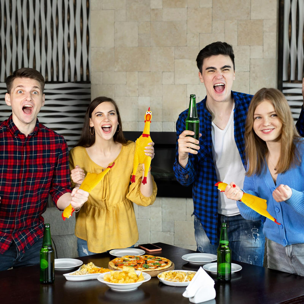 Xeehwb prank noise maker chicken – entertaining gag toy for pets.