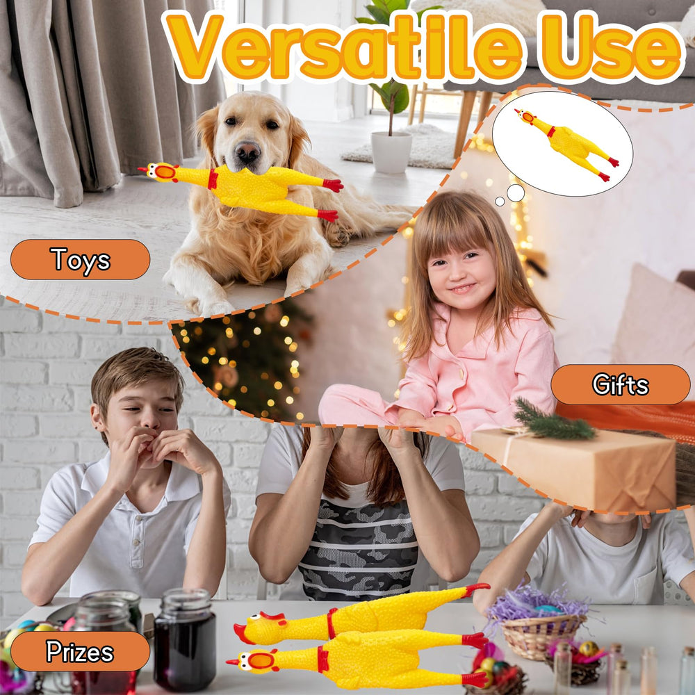 Xeehwb rubber chicken party favor bright fun for gatherings