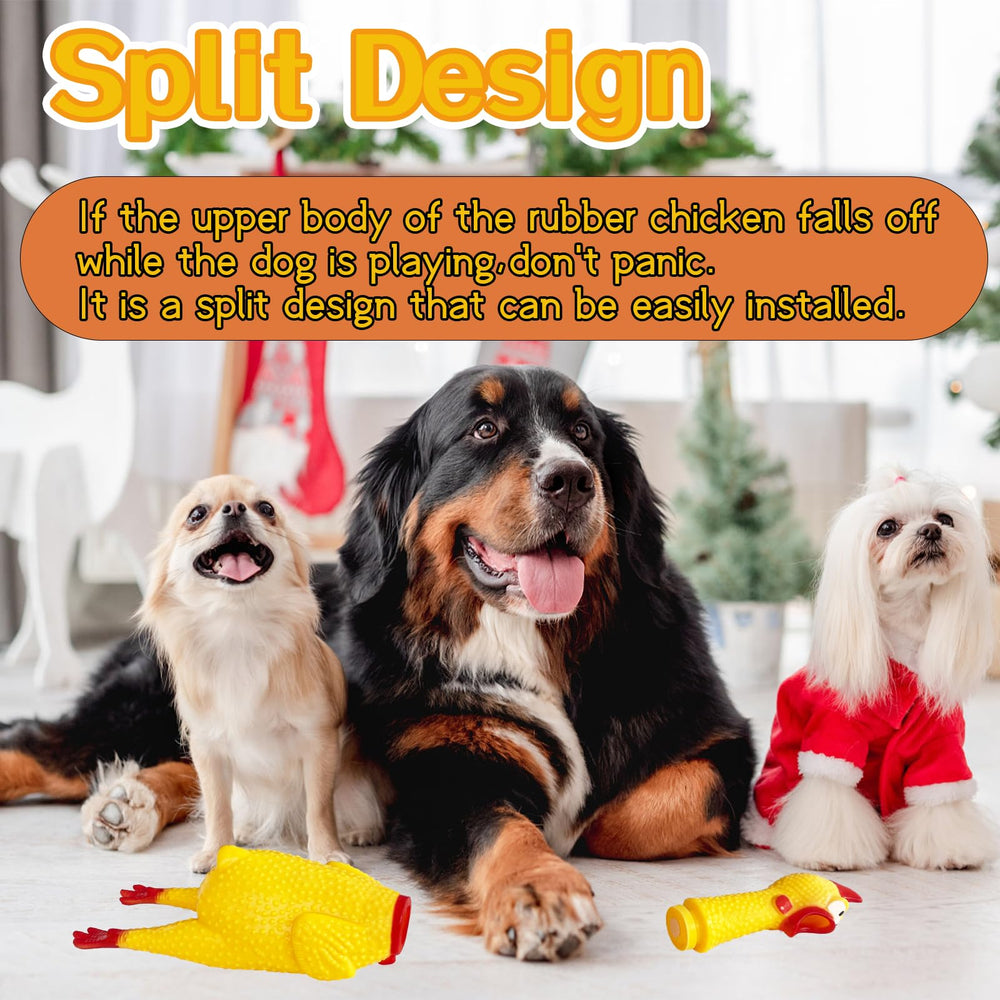 Xeehwb rubber chicken split design easy reassembly after play