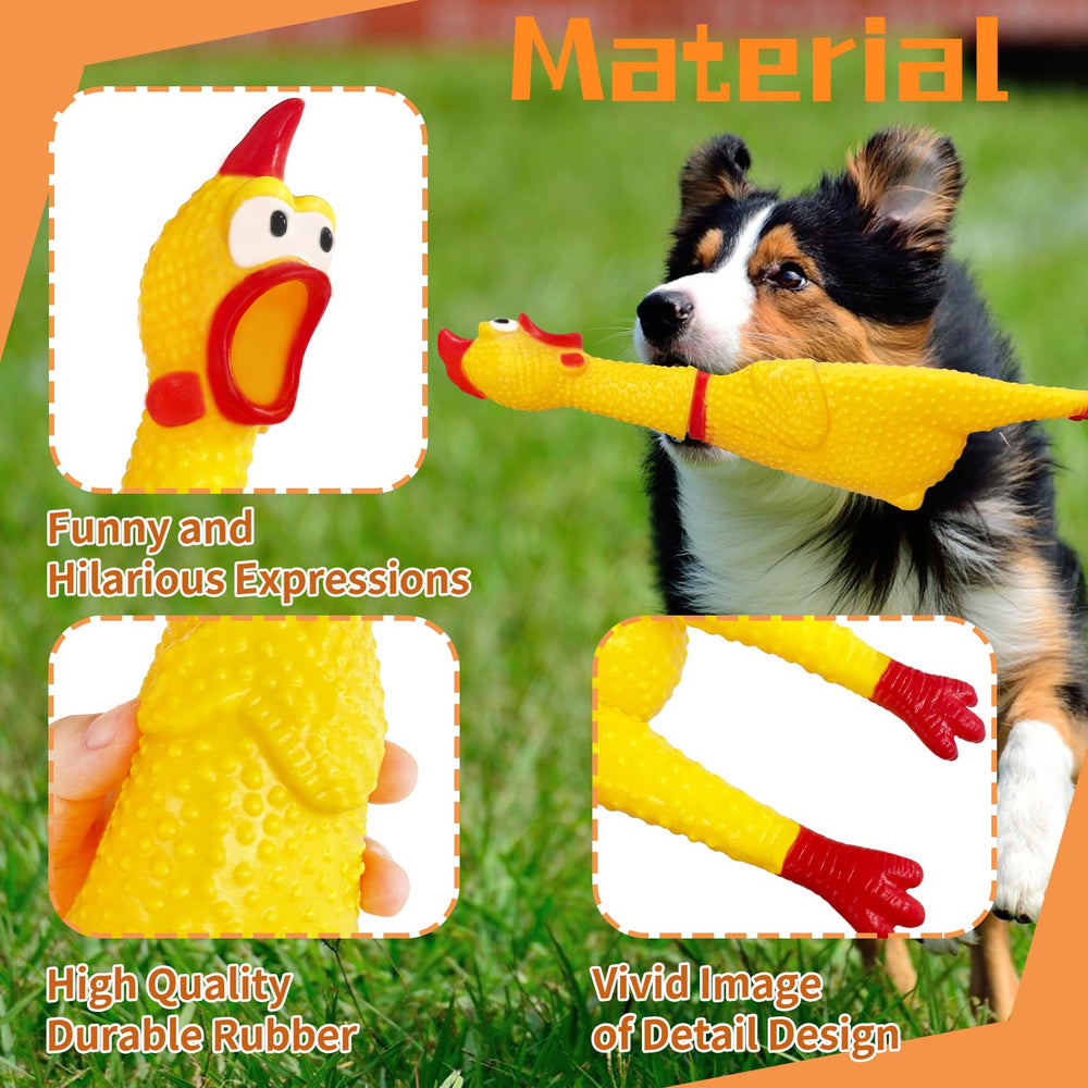 Xeehwb yellow screaming chicken assembly – easy reattachment after play.