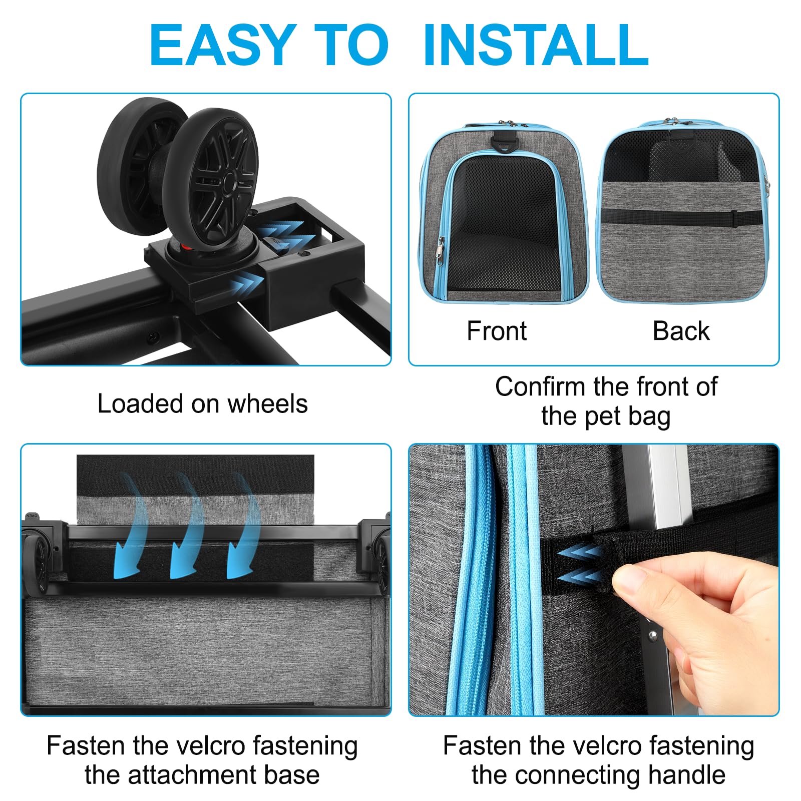 Xeoca pet carrier expandable side mesh provides extra room and airflow.