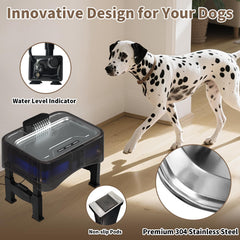 Xetino 8-5L capacity fountain reduces refills in multi-pet homes.