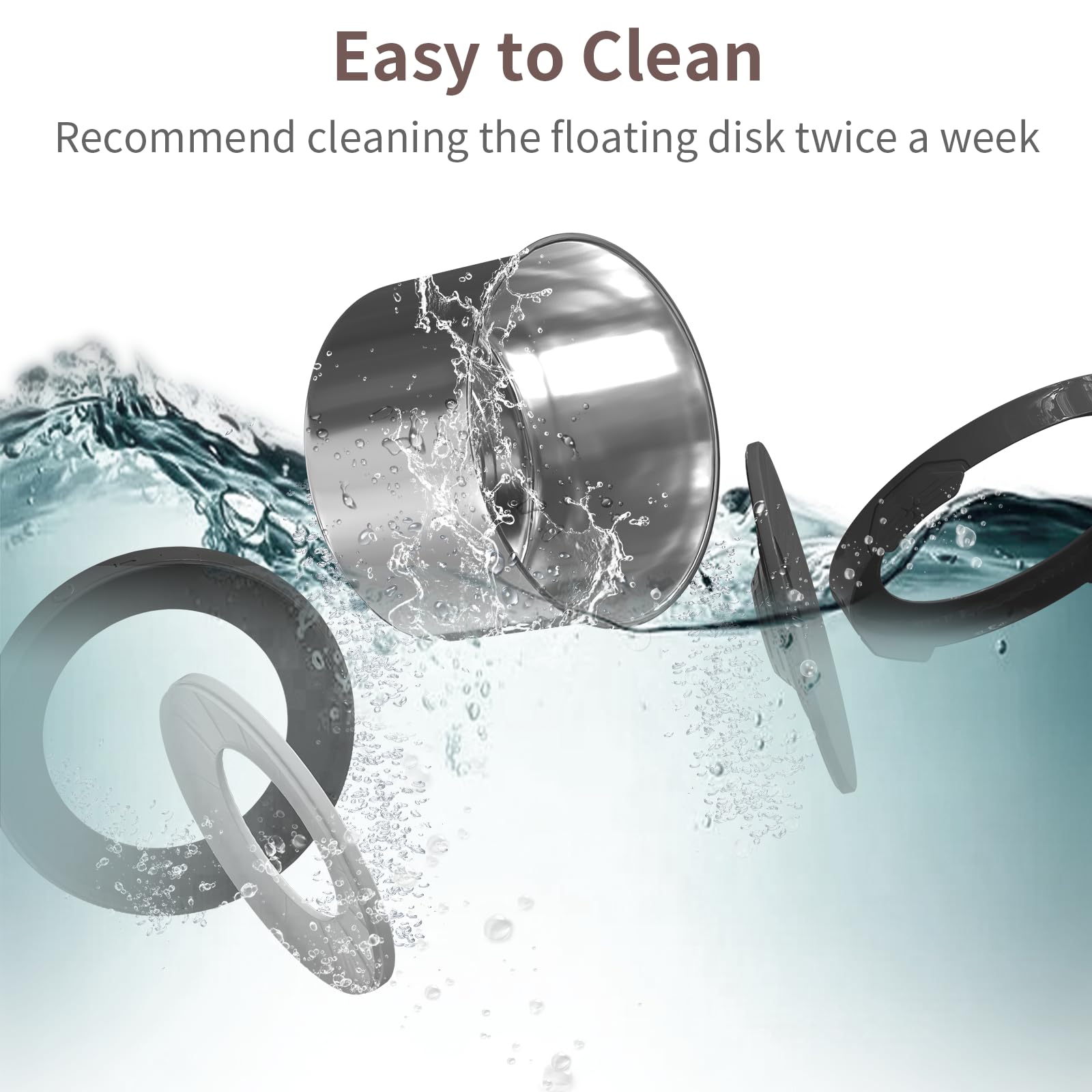 Xetino spillproof design with dustproof lid keeps water clean for pets