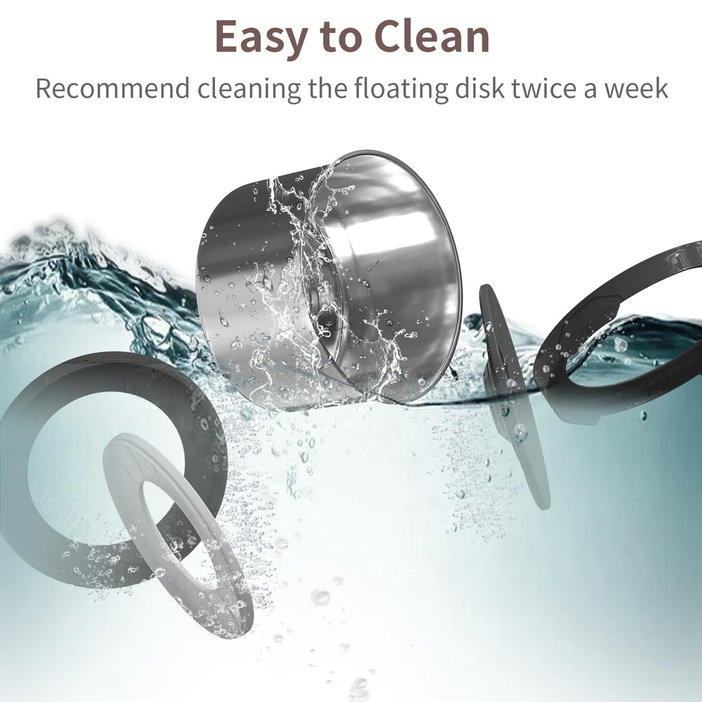 Xetino spillproof design with dustproof lid keeps water clean for pets