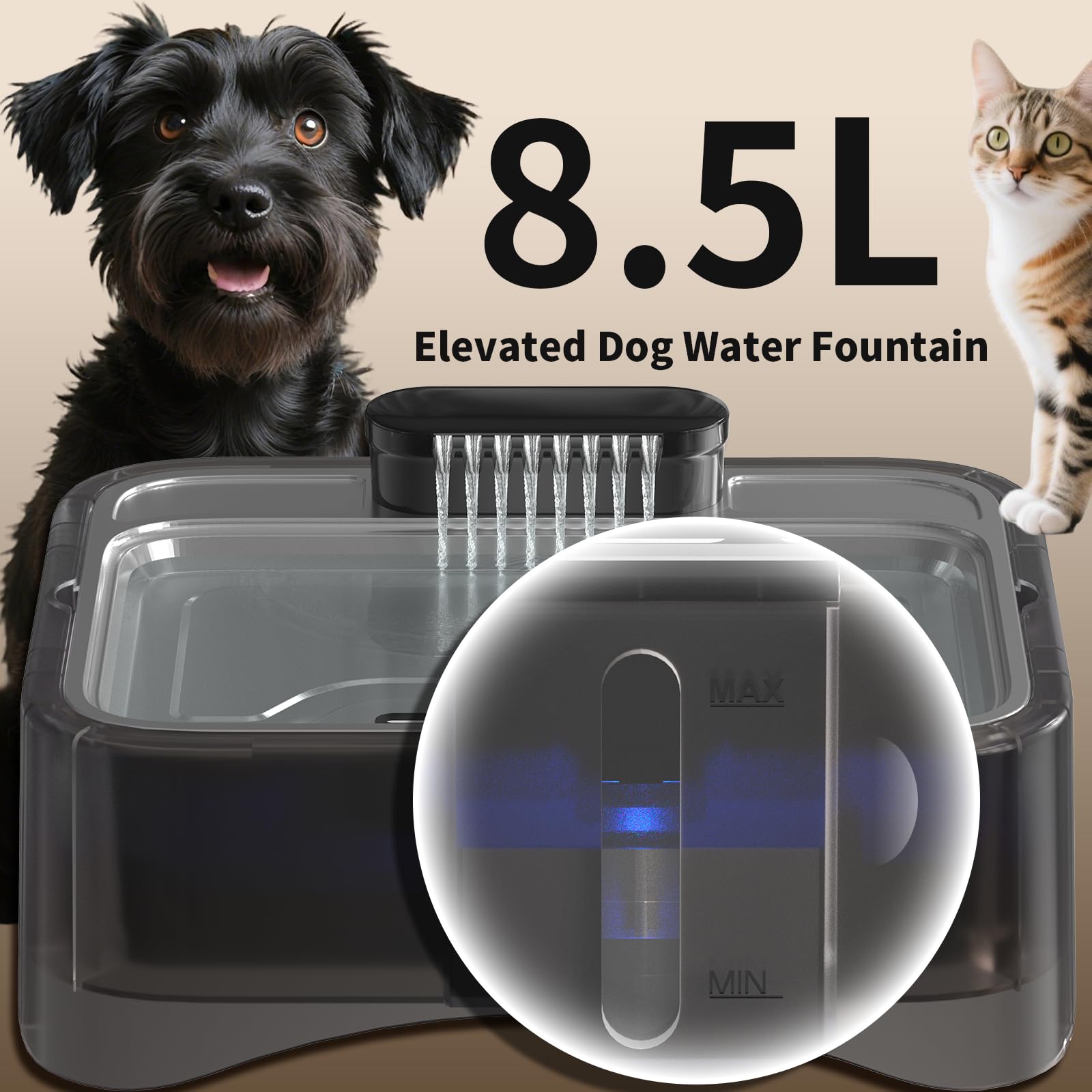 Xetino ultra-quiet pump operates quietly to minimize household noise.