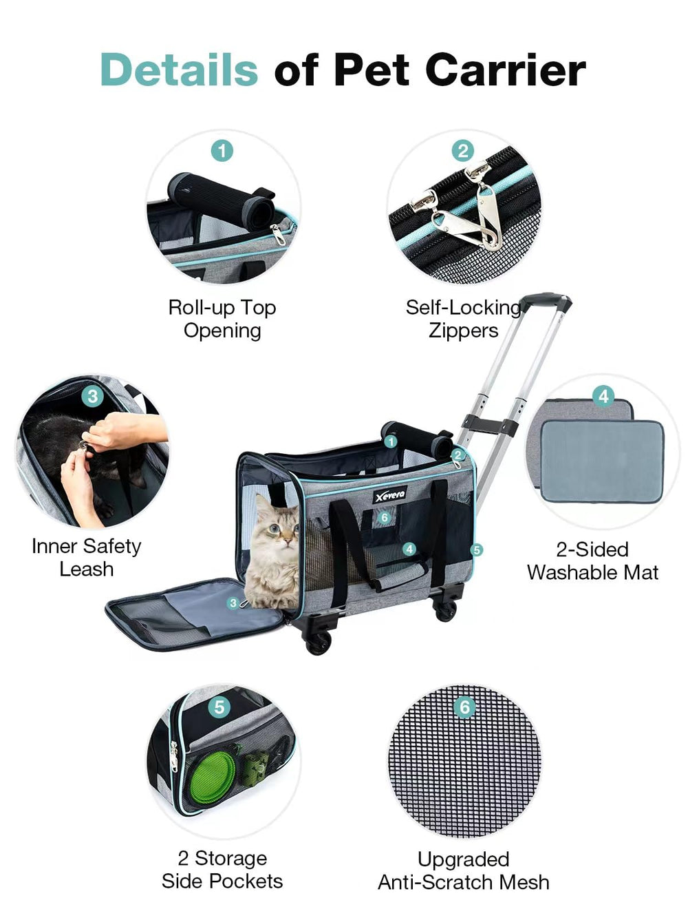 Xevera ventilated design with breathable mesh panels.