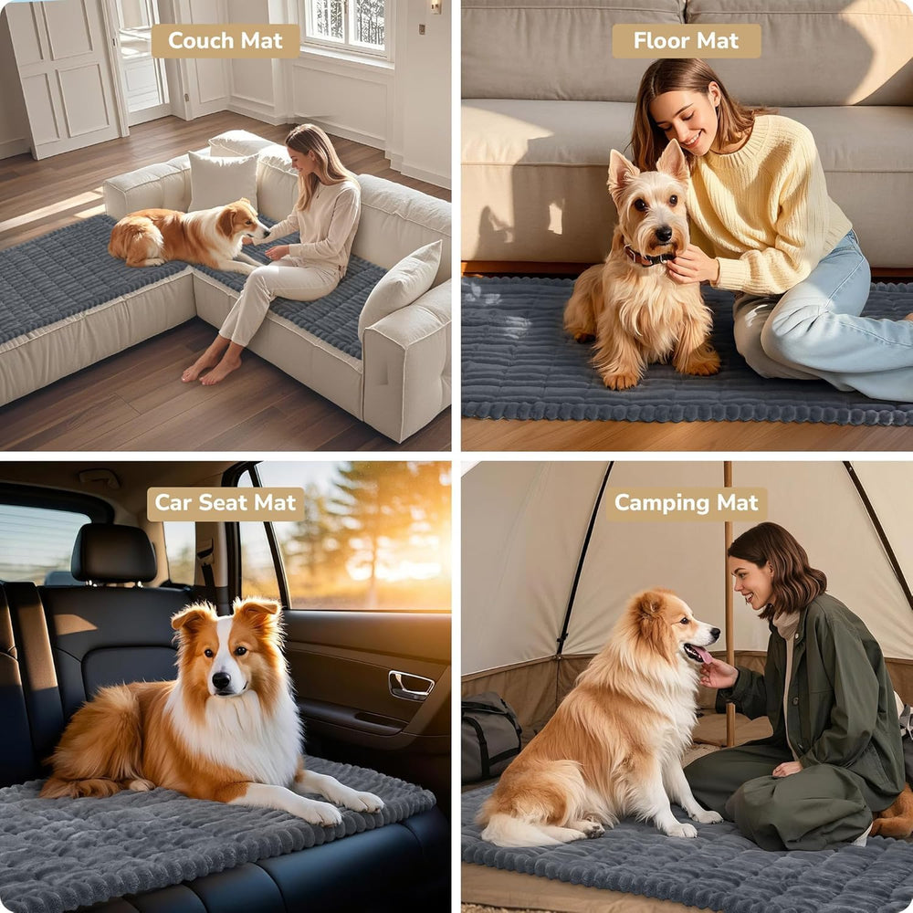 XFEXM 51x24-inch bed fits most cars for versatile in-car or home use.