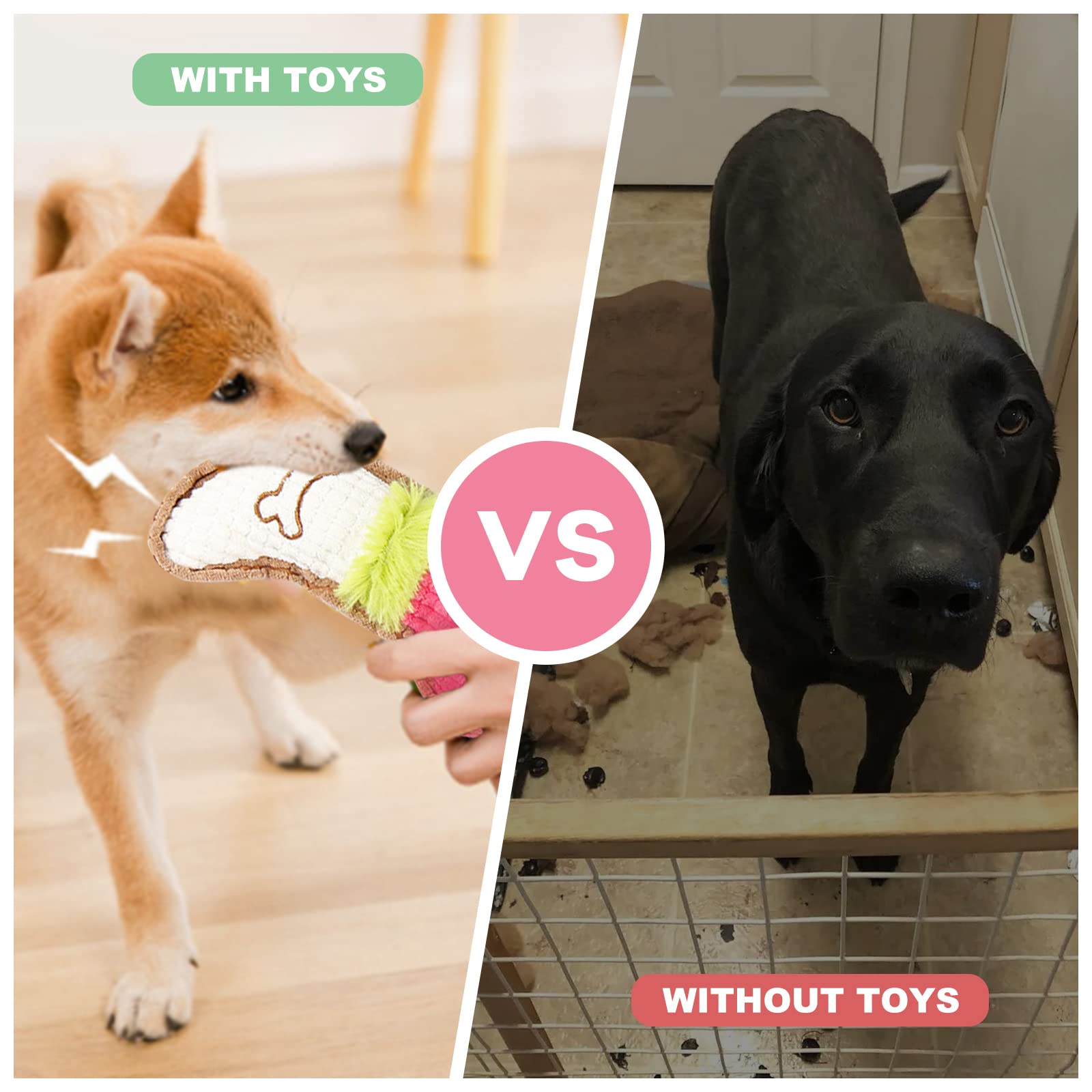 XGDMEIL rope toy 2 durable chew for active puppies.