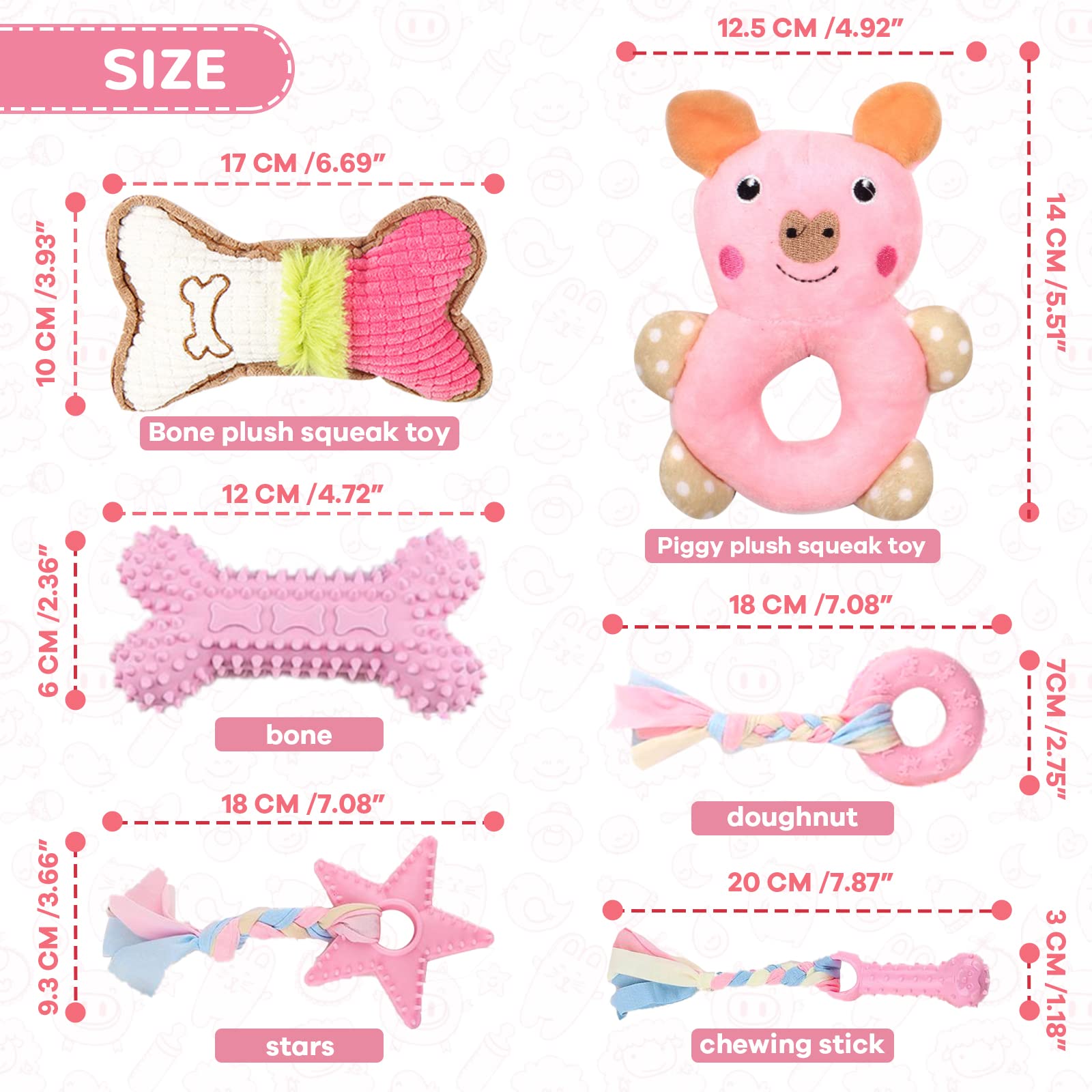 XGDMEIL plush squeaky toy 1 encourages interactive fetch and chew.