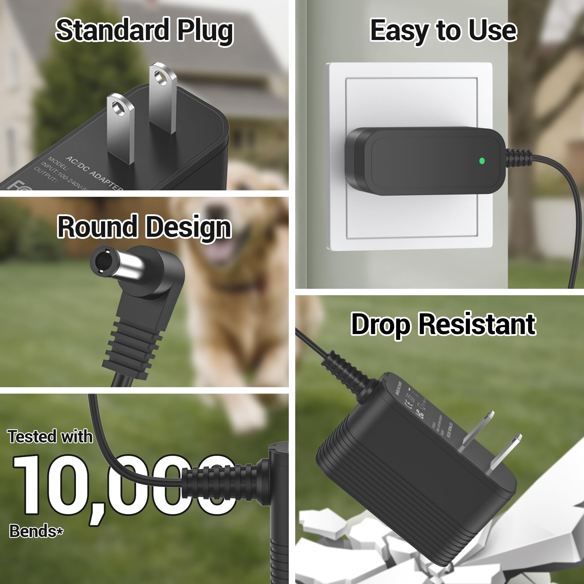 XHUCHINMAL CE-FCC certified adapter ensures safe operation with PetSafe units.