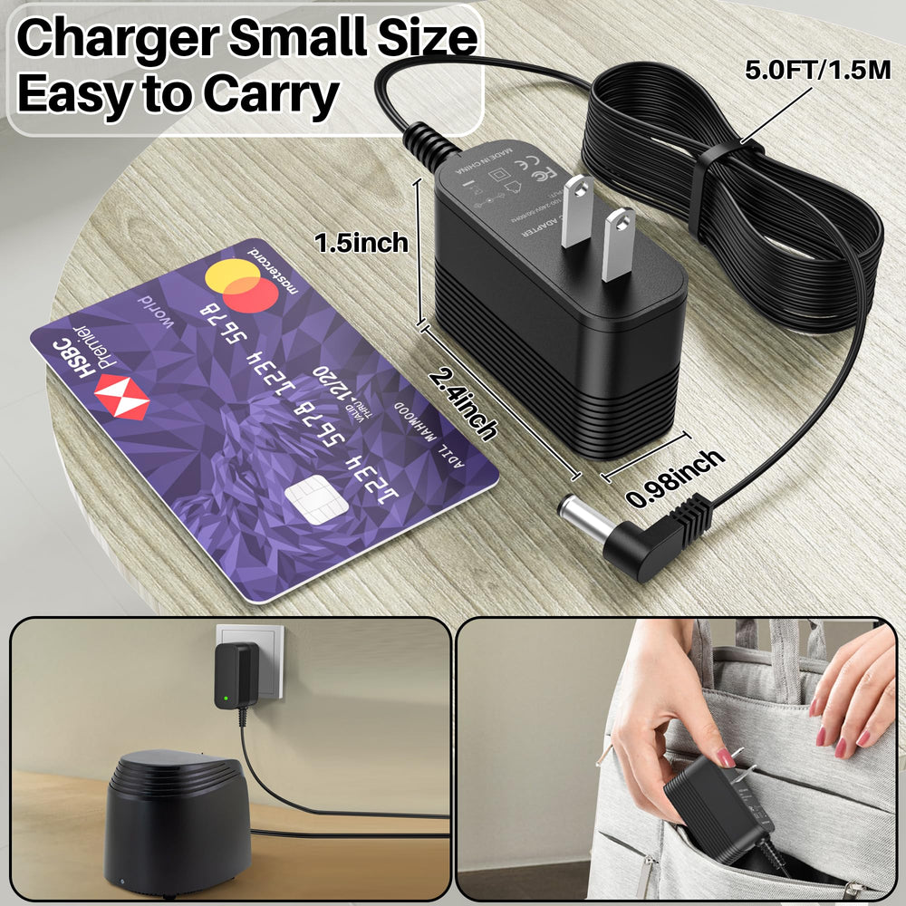 XHUCHINMAL travel-friendly charger is compact for on-the-go fence setup.